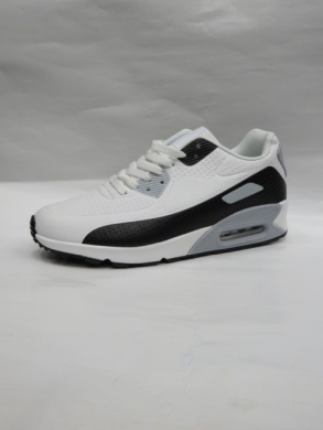 Buty sportowe damskie na płaskim (36-41) D014-316 WH/BL/GREY