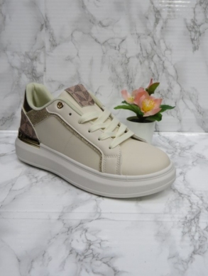 Buty sportowe damskie na płaskim (36-41) EV-106 BEIGE