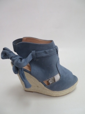 Sandały Damskie na koturnie (36-41) 5757 BLUE