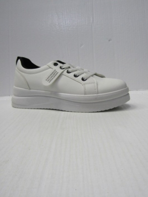 Buty sportowe damskie na płaskim (36-41) S137-28 WHITE/BLACK