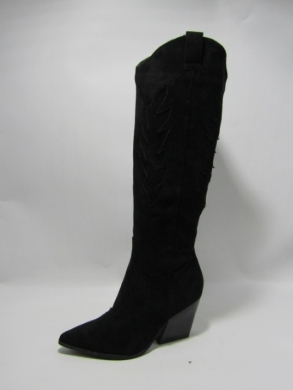 Kozaki damskie na obcasie (36-41) 8675A BLACK