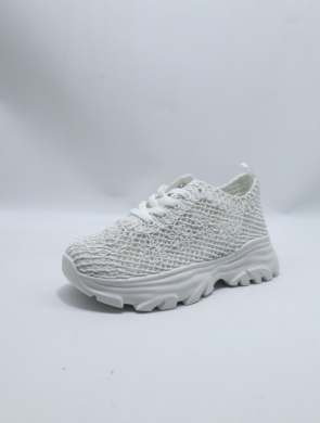 Buty sportowe damskie na płaskim (36-41) SI8833 WHITE