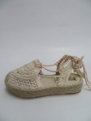 Sandały Damskie na koturnie (36-41) BZSJ 2058 BEIGE