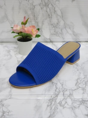 Klapki damskie na obcasie (36-41) C-031 BLUE