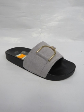Klapki damskie na płaskim (36-41) LE-559 GREY