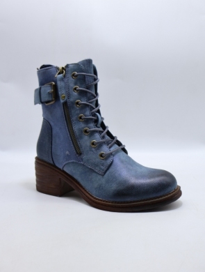 Botki damskie ocieplane na obcasie (36-41) F6858 BLUE