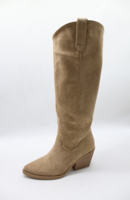 Kozaki damskie na obcasie (36-41) 52222 KHAKI