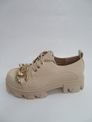 Półbuty damskie na koturnie (36-41) NC1220 BEIGE
