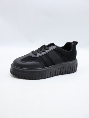 Buty sportowe damskie na płaskim (36-41) LA332 BLACK