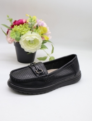Półbuty damskie na płaskim (37-42) XQ81-05 BLACK