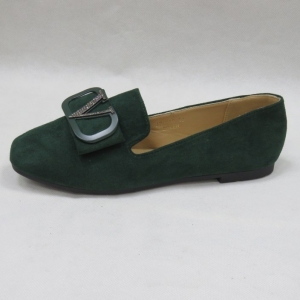 Mokasyny damskie na płaskim (36-41) ABC207 GREEN
