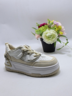 Buty sportowe damskie na płaskim (36-41) A109 APRICOT