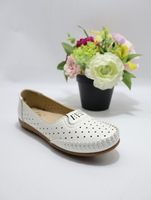 Półbuty damskie na płaskim (36-41) CH122 WHITE