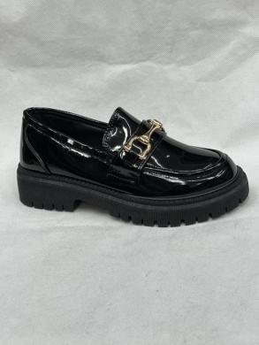 Mokasyny damskie na płaskim (36-41) 7201-11 BLACK