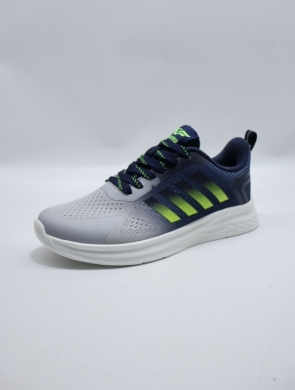 Buty sportowe damskie na płaskim (36-41) T2565 GREY/GREEN
