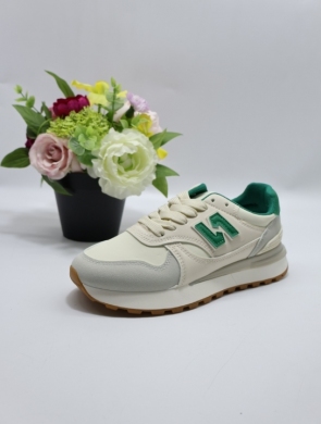 Buty sportowe damskie na płaskim (36-41) 24069 GREEN