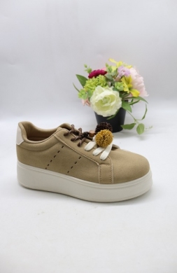 Buty sportowe damskie na płaskim (36-41) GA8836 KHAKI