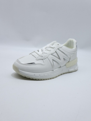 Buty sportowe damskie na płaskim (36-41) 88-173 WHITE