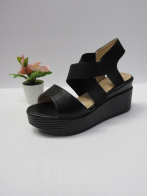 Sandały damskie na koturnie (36-41) B-9052 BLACK