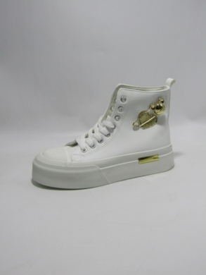 Trampki damskie na płaskim (36-41) EL-014 WHITE