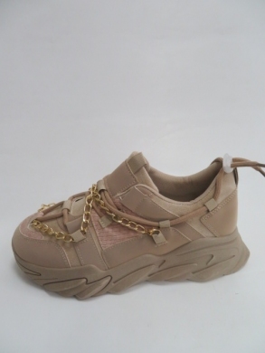 Sneakersy damskie niskie (36-41) 4172-2 KHAKI