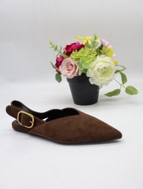 Sandały damskie na płaskim (36-41) T-1 BROWN