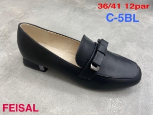 Półbuty damskie na obcasie (36-41) C-5 BLACK