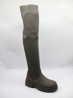 Kozaki damskie na płaskim (36-41) RQ430 GREEN