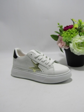Buty sportowe damskie na płaskim (36-41) EV-391 WHITE