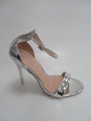 Sandały damskie na szpilce (36-41) ZOY003  SILVER