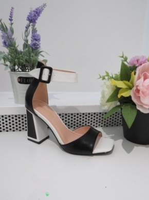 Sandały damskie na obcasie (36-41) X8193 BLACK