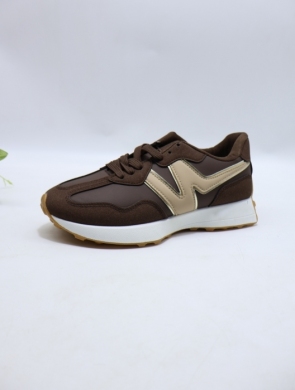 Buty sportowe damskie na płaskim (36-41) EL-033 BROWN