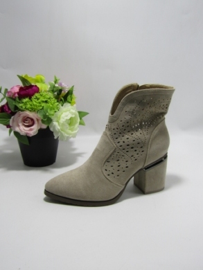 Botki damskie na obcasie (36-41) H151-5 BEIGE