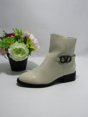 Botki damskie na płaskim (36-41) HBL-77 BEIGE
