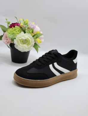 Buty sportowe damskie na płaskim (36-41) 6112-1 BLACK