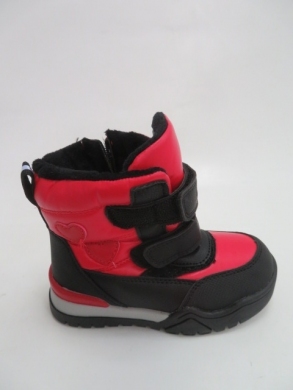 Botki chłopięce ocieplane (22-27) H263 BLACK/RED