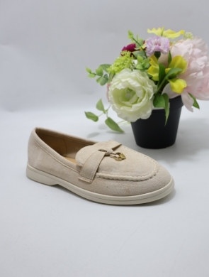 Mokasyny damskie na płaskim (36-41) H8-585 BEIGE