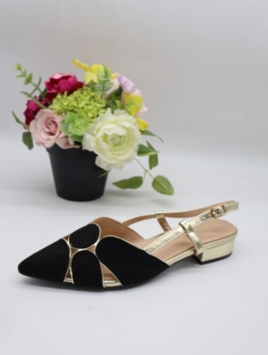 Sandały damskie na płaskim (36-41) B8512 BLACK