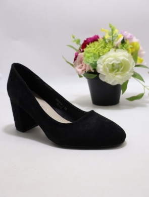 Czółenki damskie na obcasie (36-41) XHH-2514-1 BLACK