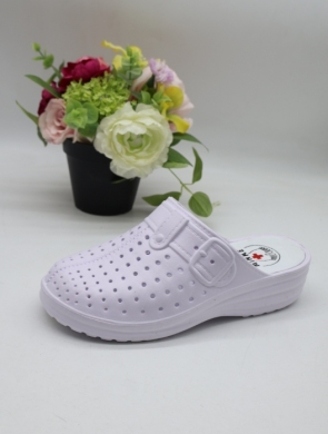 Klapki damskie na płaskim (37-42) 2937-3 WHITE