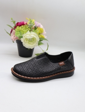 Półbuty damskie na płaskim (36-41) 60770-1 BLACK