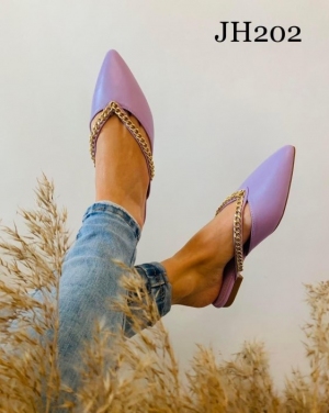 Klapki damskie na płaskim (36-41) JH202 PURPLE
