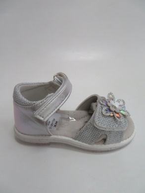 Sandały dziewczęce (21-26) D921 SILVER