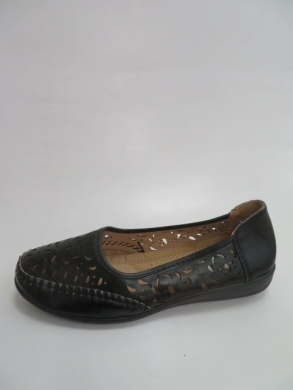 Półbuty damskie na płaskim (37-42) F01 BLACK