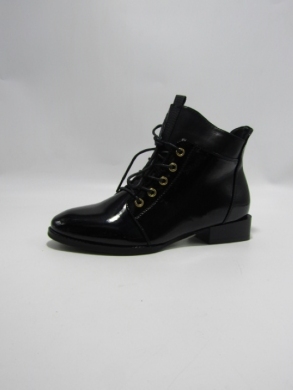 Botki damskie ocieplane na płaskim (36-41) AXHX-98 BLACK