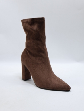 Botki damskie na obcasie (36-41) MVP314 BROWN