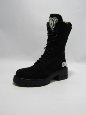 Botki damskie na płaskim (36-41) DE850S BLACK