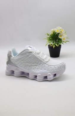 Buty sportowe damskie na płaskim (36-41) 9226-7 WH/SILVER