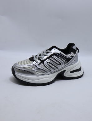 Buty sportowe damskie na płaskim (36-41) 6027 SILVER