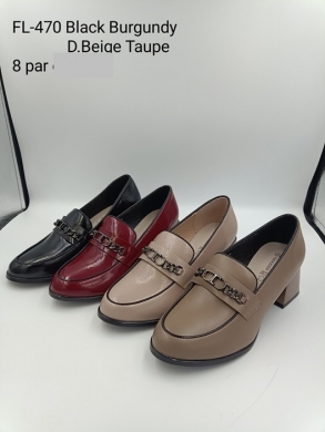 Półbuty damskie na obcasie (36-41) FL-470 DBEIGE